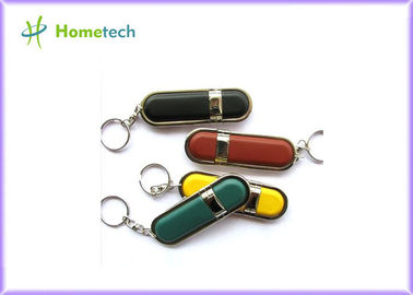 O disco instantâneo de USB do couro 8G de alta velocidade personalizou a transferência de ficheiros