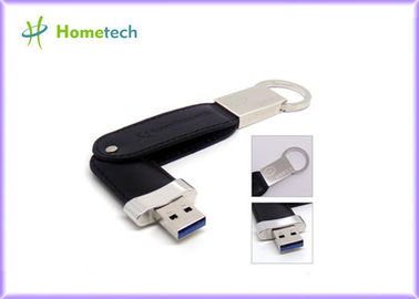Movimentação de couro do polegar da pena do disco instantâneo de USB da porta-chaves/vara da memória Flash