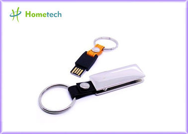 Movimentação do polegar da pena da vara da memória de disco instantâneo de USB do couro da tira 4GB Keychain