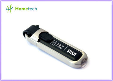 Disco instantâneo de USB do couro da capacidade alta 8GB, movimentação do polegar da vara da memória