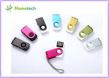 A mini 32G torção USB cola a movimentação de alta velocidade personalizada, roxa do flash de USB