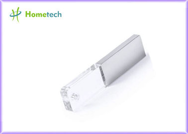 Gravura do logotipo 3D da movimentação de cristal feita sob encomenda do flash de USB do coração 2D para a empresa/presente do negócio