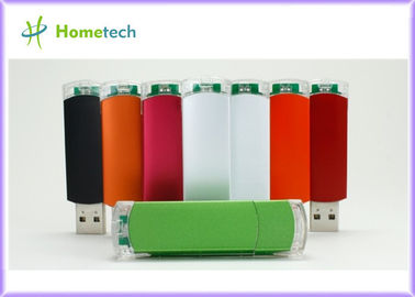 O flash plástico vermelho de USB conduz o disco, 2,0 movimentações do flash de USB com 1GB 2GB 4GB 8GB