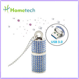 movimentação cilíndrica de cristal do flash de USB da memória de 32GB 64GB