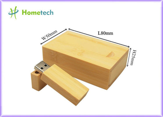 Movimentação instantânea feita sob encomenda 32GB 4GB 8GB 16GB de Logo Bamboo Wooden USB para o dispositivo esperto