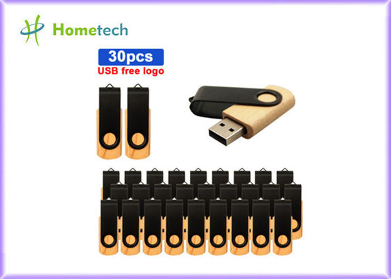 Inteiramente o FCC instantâneo de madeira RoHS do CE do giro da movimentação do Usb do metal da capacidade certificou