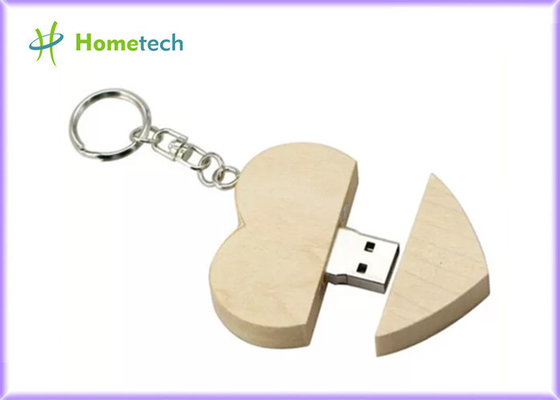 movimentação dada forma do flash do Usb do bordo de 8GB 5-15MB/S coração de madeira