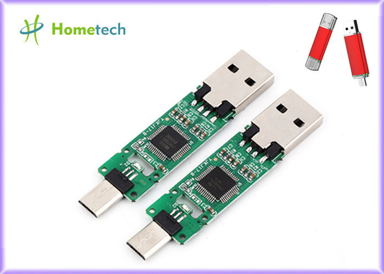 Metal/plástico da movimentação do flash de USB do telefone celular das microplaquetas de OTG sem abrigar a caixa